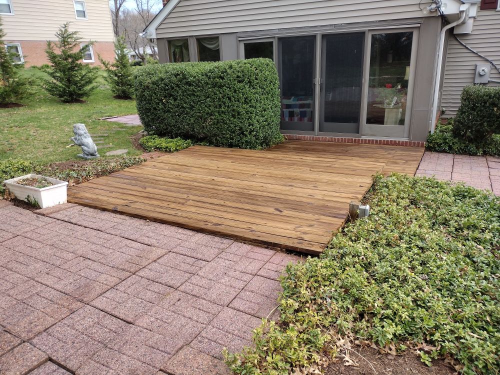 Spring Special Wood Restoration and Concrete Cleaning in Towson, MD